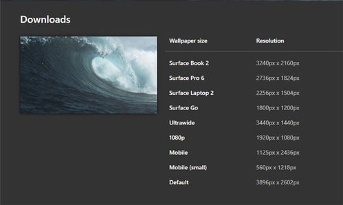 微软surface hub 2 内置原生海浪壁纸下载 4k超高清 手机版皆有